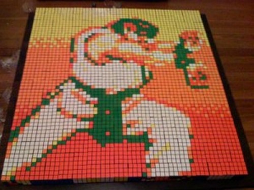 Pixelized-Ryu-is-Made-Up-Of-Rubiks-Cube