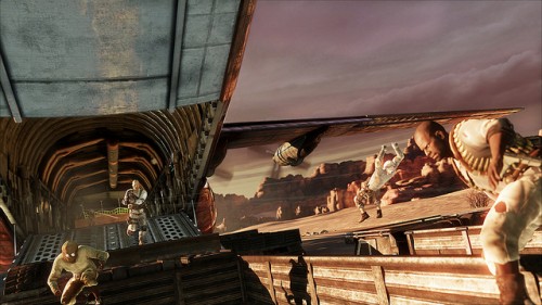 Uncharted 3 Multiplayer Airport Battle Image