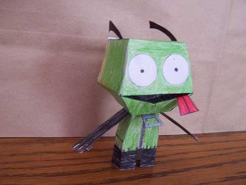 funny sackboy costume papercraft model