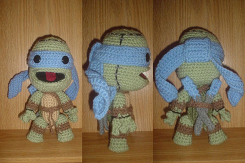 leonardo teenage mutant ninja turtle sackboy