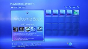 PlayStation Store Welcome Back Image