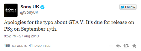 Sony GTA 5 tweet image 2