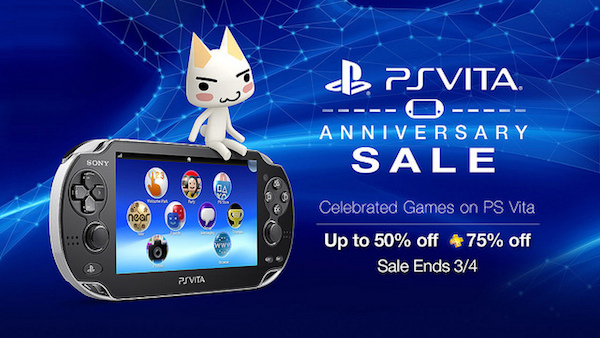PlayStation Vita 2nd Anniversary sale