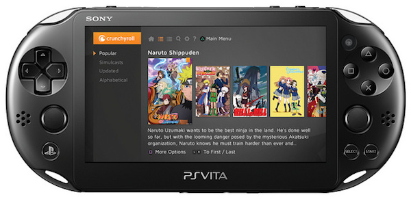 PlayStation Vita Crunchyroll app image